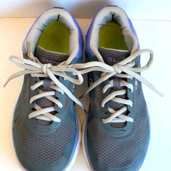 CHAMPION, Boys, Purple/Grey, Sneakers, Size 3.5 - Picture 2 of 10